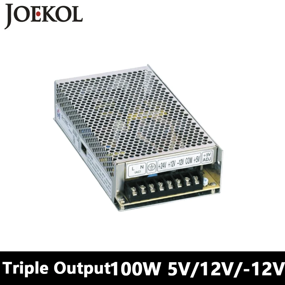 

Triple Output Switching Power Supply 100W 5V 12V -12V,dc Power Supply For Led Driver,AC110V/220V Transformer To DC 5V 12V -12V