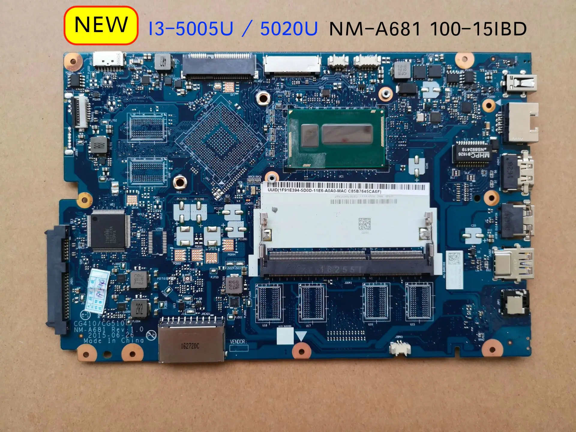 For Lenovo G570 LA-6753P Motherboard PIWG2 Support i7 CPU HM65 VRAM S989 DDR3