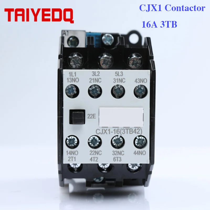 

CJX1-16A AC magnetic contactor CJX1-16/22 3TB42 ac motor contactor 24V 220V 380V 2NO 2NC