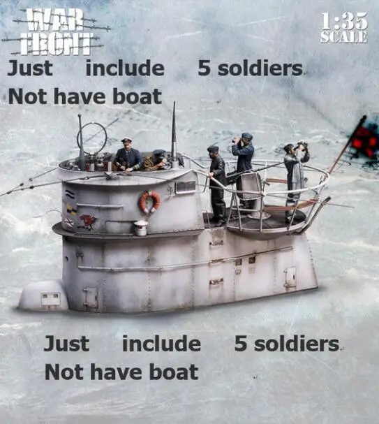

1/35 Resin Figure Building Kit submarine soldiers 5 Figures(no base)