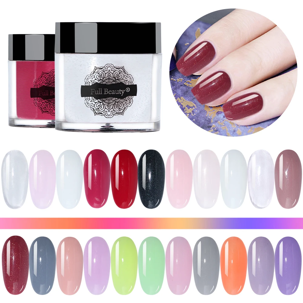 

10g Glitter Nail Art Dipping Powder Colorful Holographic Pigment Powder Crystal Acrylic Gel Polish Fast Dry Manicure LADP01-22