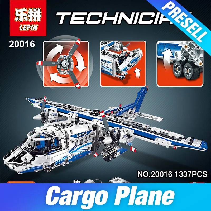 

Lepin 20016 Technic Ultimate Mechanical Series 1337pcs The Two Changes Cargo Plane Building Blocks Bricks Educational Toys 42025