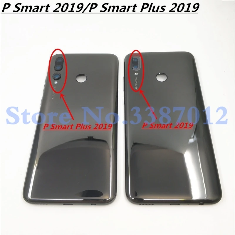 

Original For Huawei P Smart 2019 /P Smart Plus 2019 Back Battery Cover Case Rear Housing+Glass Lens+Side buttons