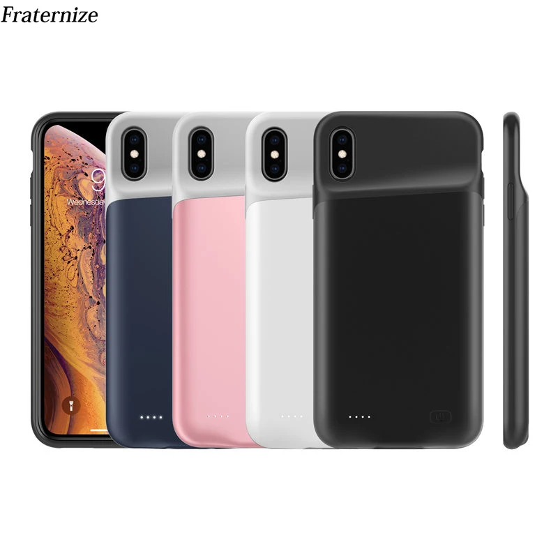 6500mAh Slim Silicone shockproof Battery Charger Cases for iPhone XS Max XR X Power Bank Case External Pack Backup charger case 6500mAh Slim Silicone shockproof Battery Charger Cases for iPhone XS Max XR X Power Bank Case External Pack Backup charger case