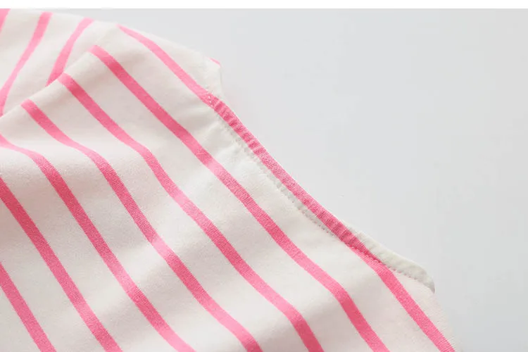 Children Penguin Tops 2018 Hot Sale Spring Autumn Kids Clothes Long Sleeve O-Neck Strip Girl Long Sleeve T Shirt (19)
