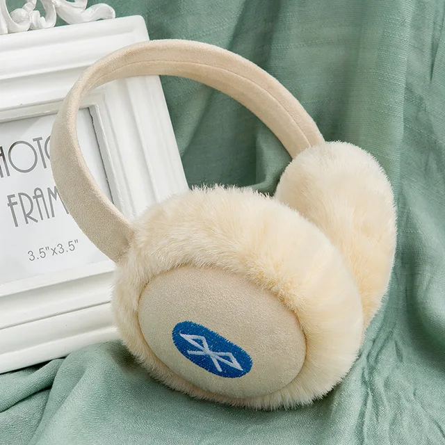 wireless bluetooth headset Cute Girl Women Gift Warm Plush Earmuff