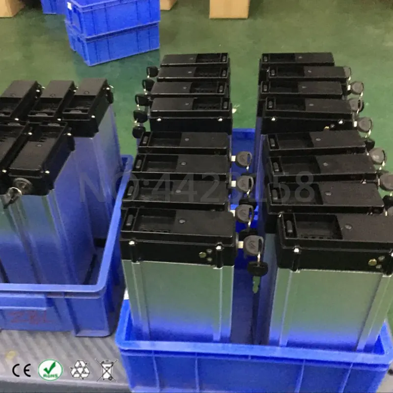 Мощная батарея Bateria 36 V 8AH 10AH 12AH 13AH 15AH 18AH 20AH задняя стойка батарея для Bafang EBike батарея+ двухслойная багажная стойка