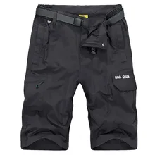 CHUQING летние тонкие быстросохнущие шорты мужские многокарманные рабочие шорты для улицы повседневные Пять брюк