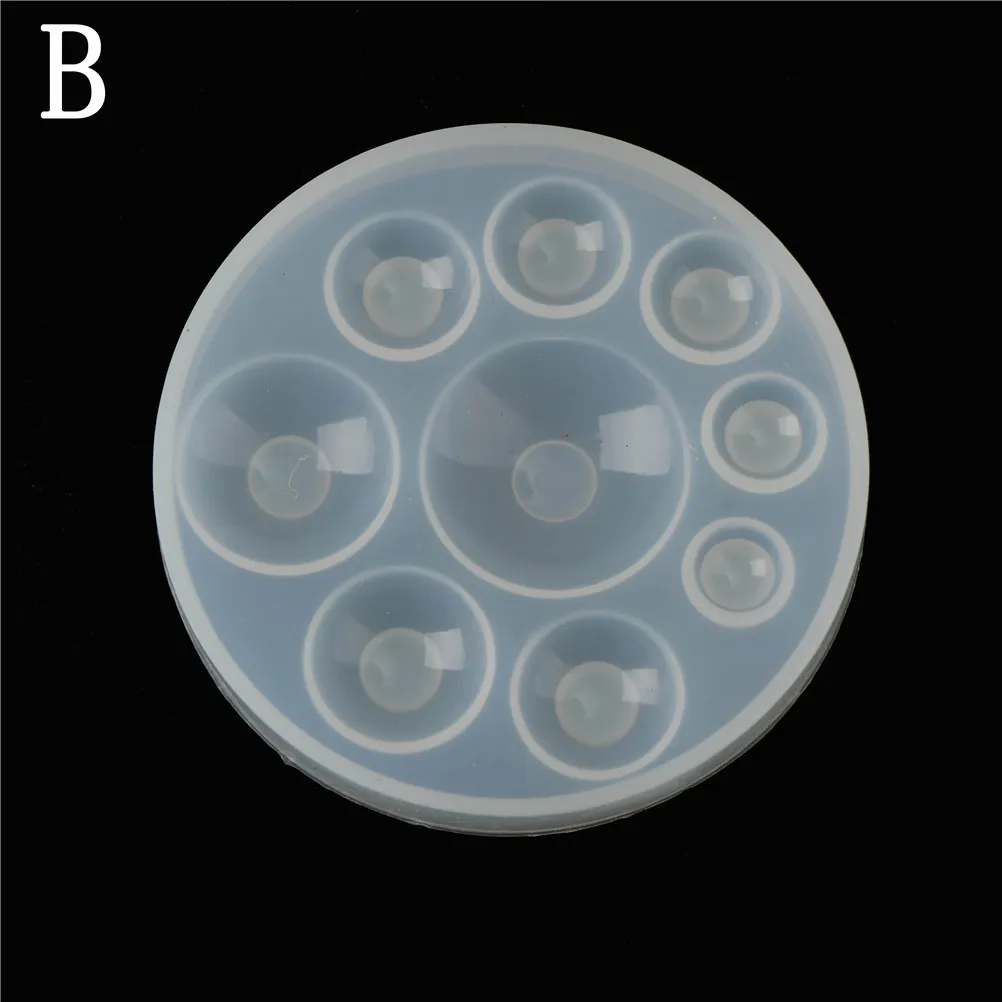 

Silicone Mold Half Ball Oblate Cabochon Pendant Crystal UV Resin Silicone Mould Handmade Tool Epoxy Resin Molds Jewelry Making