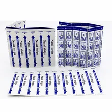 10000 pcs/lot 66x19mm Anti ronflement Passage clair bandes nasales en pvc respirer bande de dilatateur Nasal droit