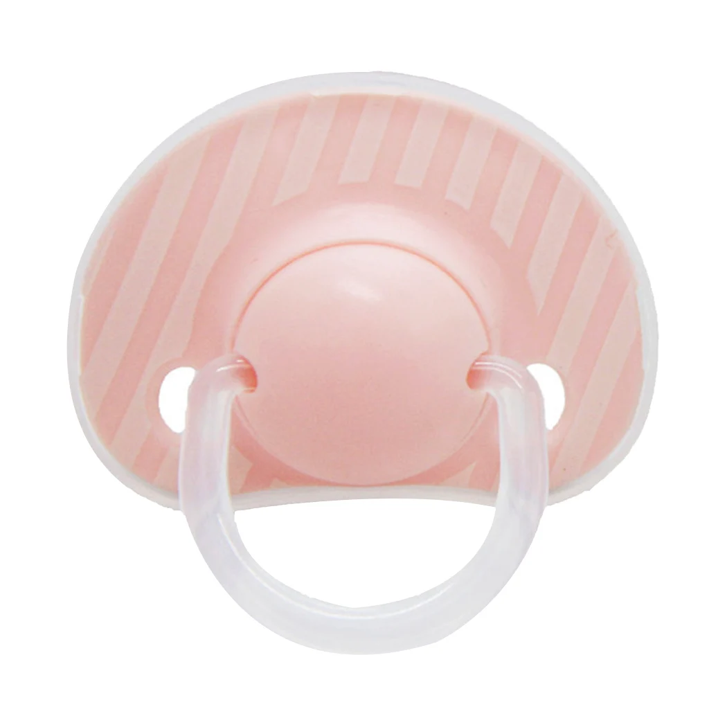 Flat Thumb Baby Infant Toddler Pacifier Silicone Teat Nipple Soother Sucking Teether Toy 2Colors