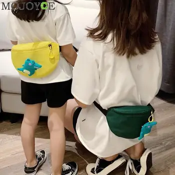 

Fashion Alligator Doll Decor Kids Shoulder Messenger Handbags Women Waist Fanny Belt Packs Nylon Parent-child Chest Bags