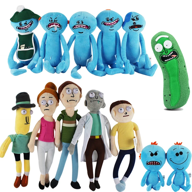 13 стилей новая анимация Рик и Морти плюшевые игрушки Q Mr. Meeseeks плюшевые куклы игрушки для украшения дома