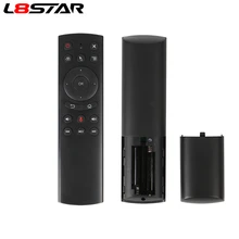 L8star G20S 2.4G Wireless Fly Air Mouse Gyro Voice Control Sensing Universal Mini Keyboard Remote Control For PC Android TV Box original rii mini i7 2 4g wireless fly air mouse remote control motion sensing built in 6 axis for android tv box smart pc
