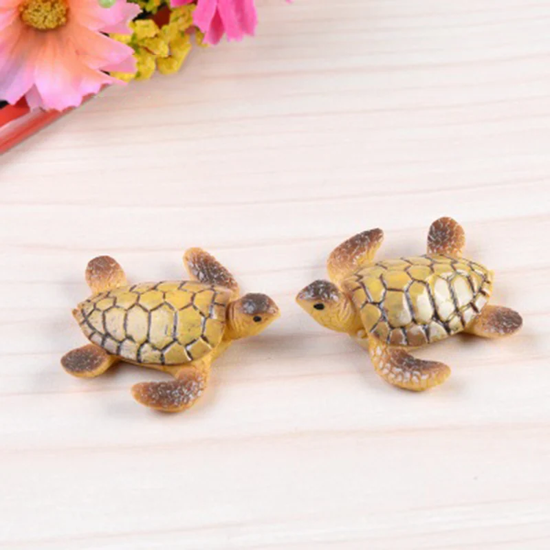 

ZOCDOU 1 Piece Sea Turtle Tortoise Turtle Small Statue Home Decoration Accessories Miniature Children Decor Crafts Figurines