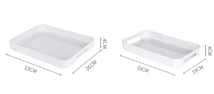 Водонепроницаемые пластиковые подносы для ванной комнаты японский стиль прямоугольник многоцелевой лоток для хранения фруктов/Кофе Чайные подносы анти-скольжение