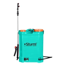 Опрыскиватель ранцевый аккумуляторный Sturm! GS8216BM(бак 16 л, аккумулятор 12В 8 Ач, давление 4 бара