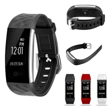 S2 Bluetooth SmartBand браслет Heart Rate Мониторы Водонепроницаемый браслет с oled Экран дисплея touch Фитнес для IOS Android