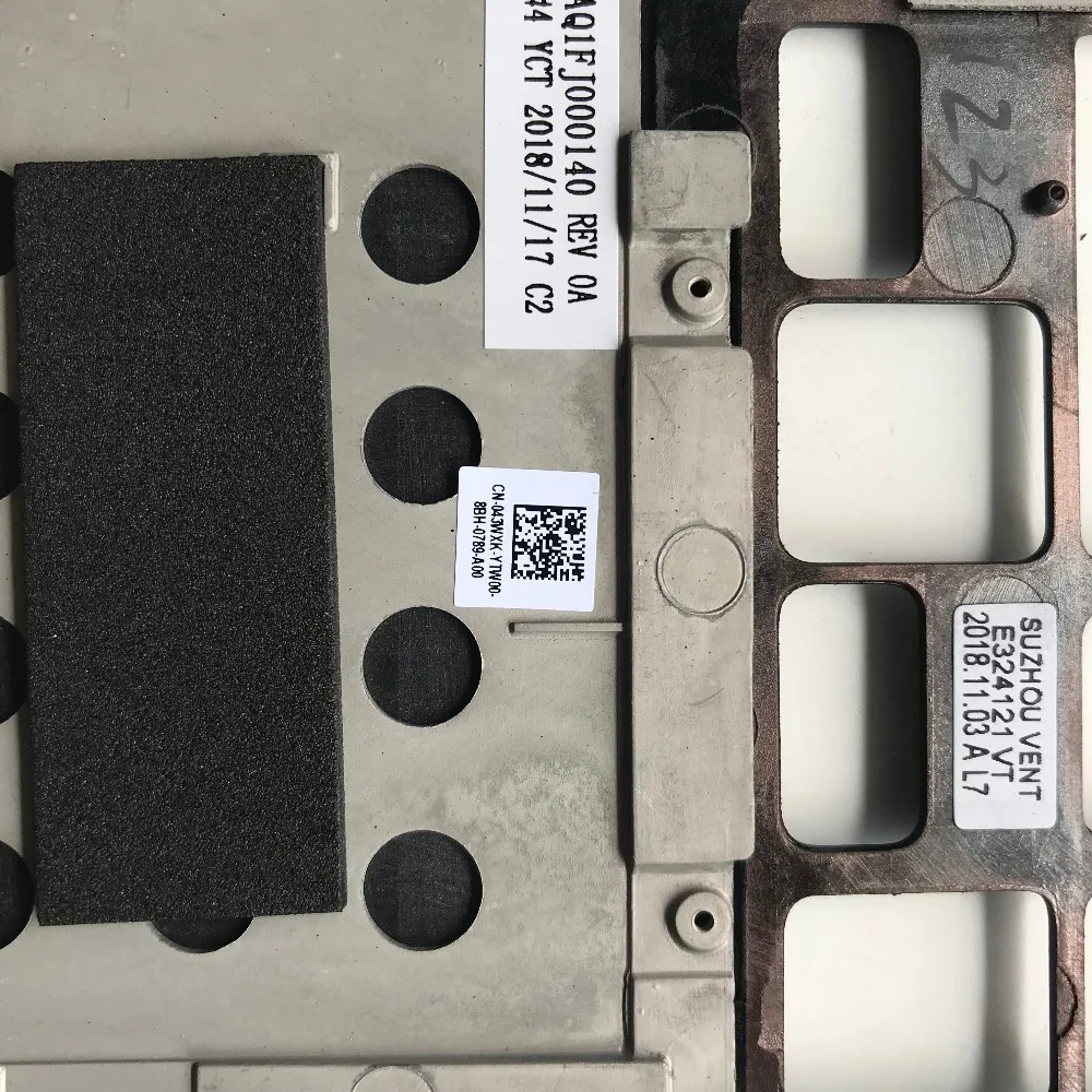Подлинный для DELL XPS 13 9350 9360 подлокотник для ноутбука Топ чехол Клавиатура США 43WXK 043WXK CN-043WXK