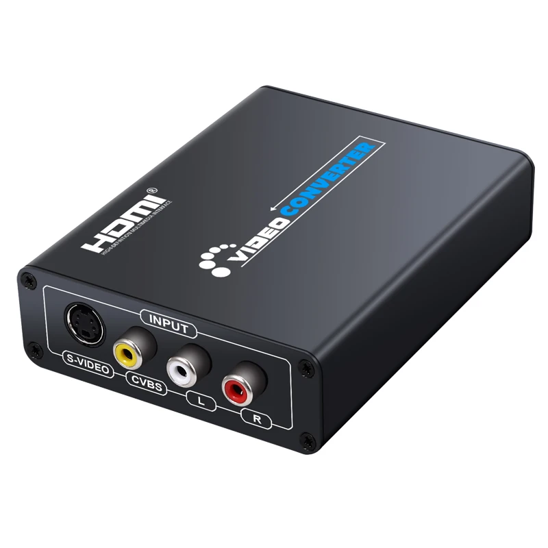 Av-hdmi конвертер CVBS композитный s-видео R/L к HDMI адаптер Upscaler поддержка 720 p 1080 p RCA s-видео кабель 3RCA AV к HDMI