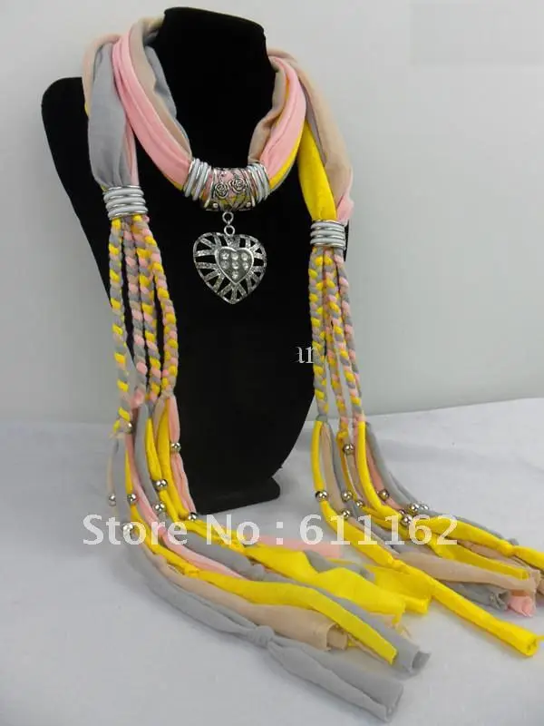 Хит 2013, голубой шарф для девочек, ювелирное ожерелье с подвеской, женские мягкие шарфы, ювелирные изделия, смешанный дизайн, быстрая