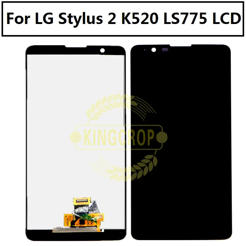 Для Lg Stylus 2 K520 LS775 ЖК дисплей с сенсорным стеклом дигитайзер Рамка в сборе Pantalla