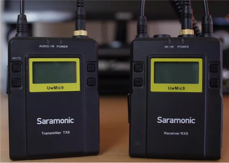 Saramonic UWMIC9 UHF видео вещания интервью петличный беспроводной микрофон системы для Canon Nikon DSLR камеры sony видеокамеры