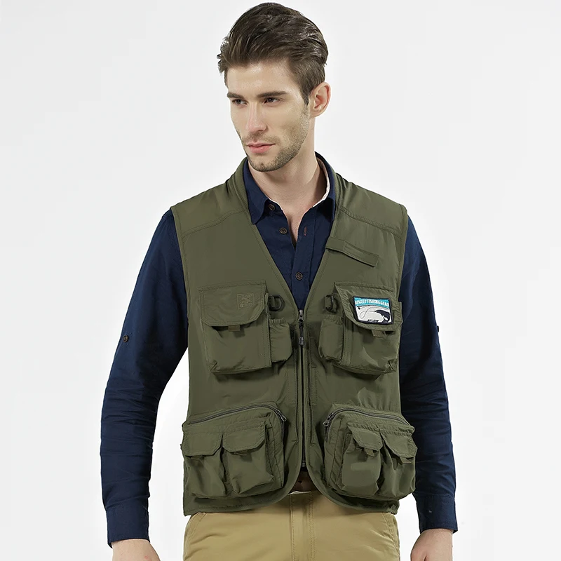 Summer Mesh Vests for Shooting Photographer Fishing Vest Men with Many