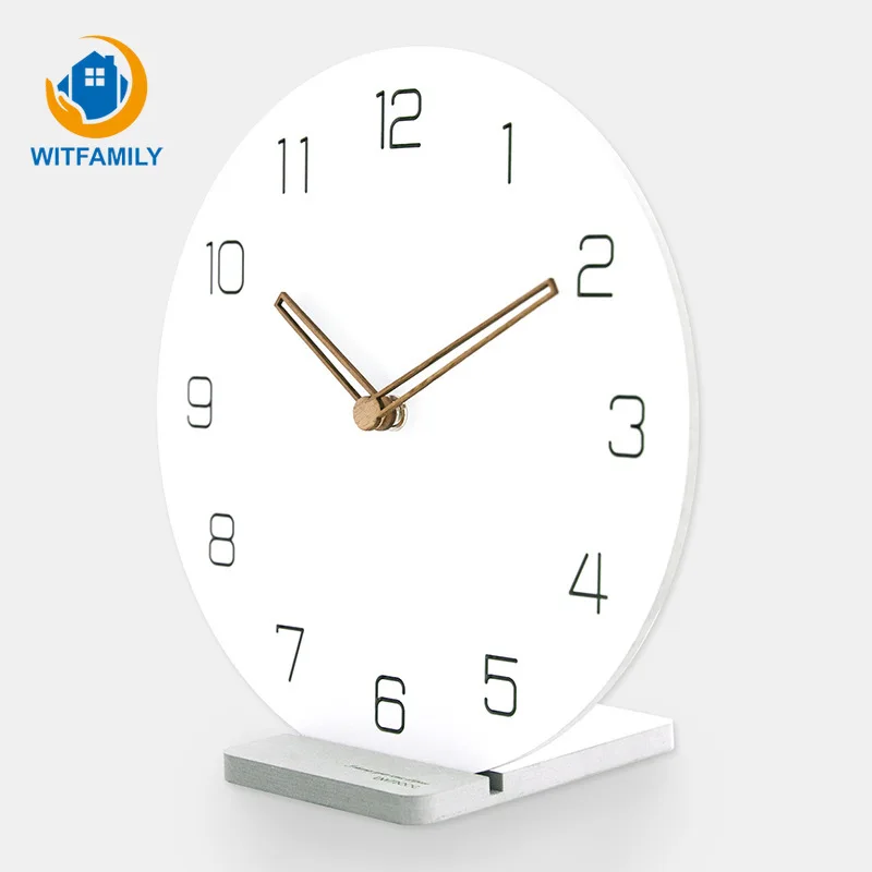 

12 Inch Modern Minimalist Nordic Clock Decoration Clock Clock Living Room Home Wall Clock Atmosphere Mute Wall Clock
