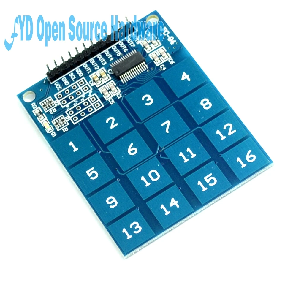 16 канальный TTP229 цифровой емкостный сенсорный модуль переключателя|module switch|module