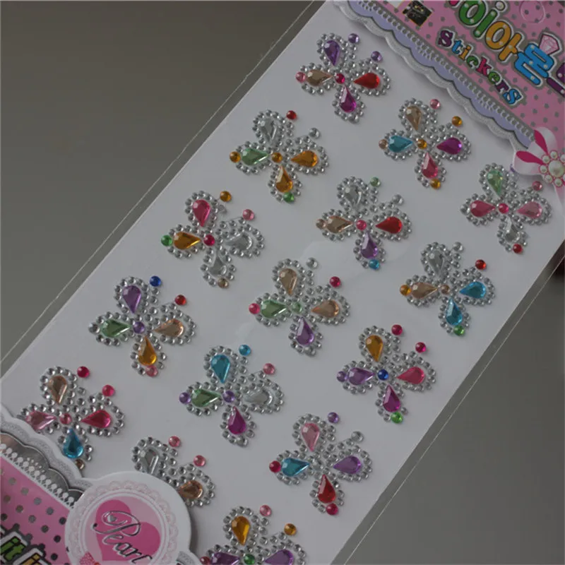 Rhinestones Stickers New Wholesale fullcolor Butterfly Rhinestone