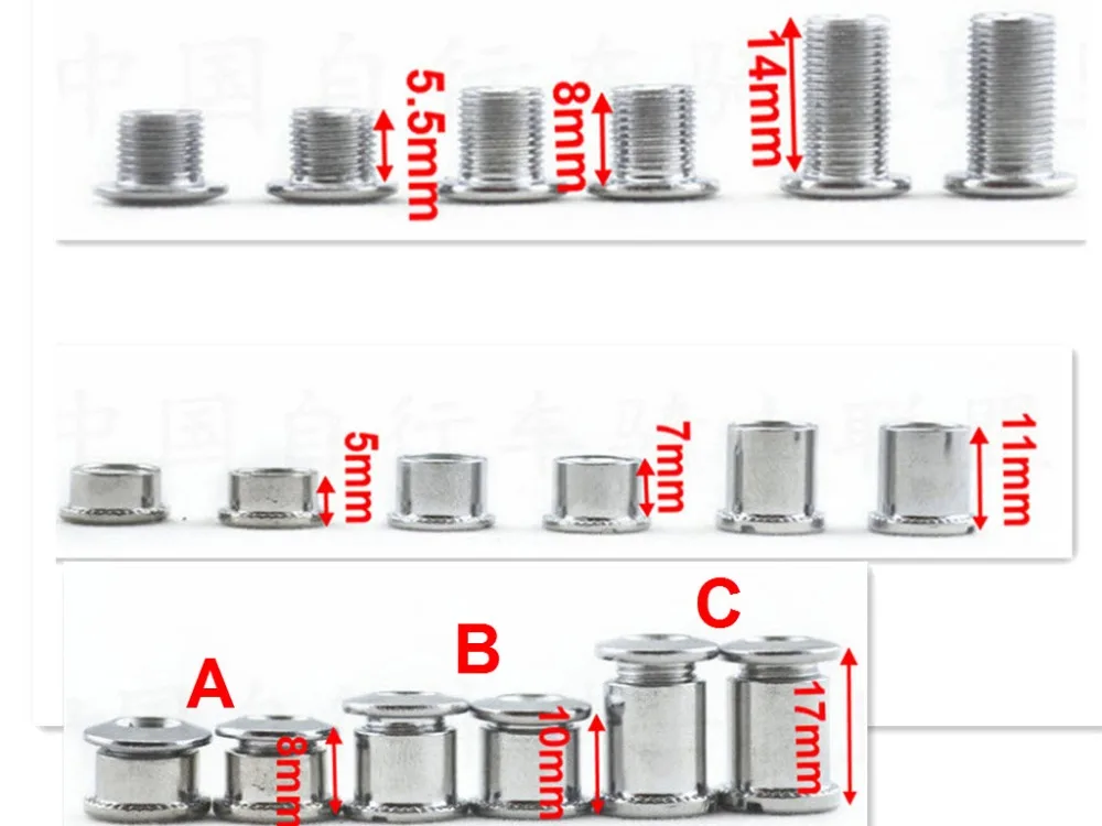 1 шт., велосипедный болт свободного хода, шатун, стальная цепь, кольцо, болт, гайка, велосипедный болт, кривошипный болт, велосипедная цепь, болт для SRAM Shimano