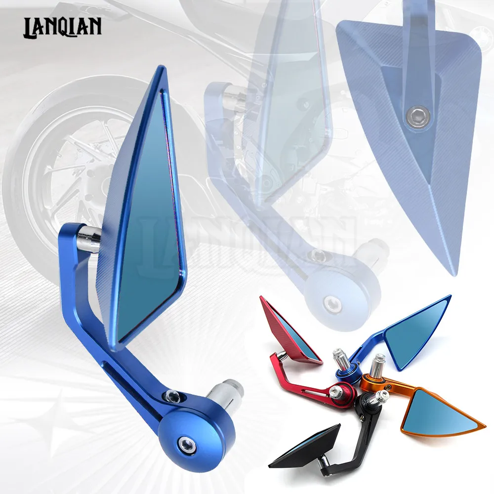 

7/8" Accessories Motorcycle Rearview Mirror Round Handle Bar End Mirror Rear Side Mirro for honda YZ450FX 16 WR250F 01-15