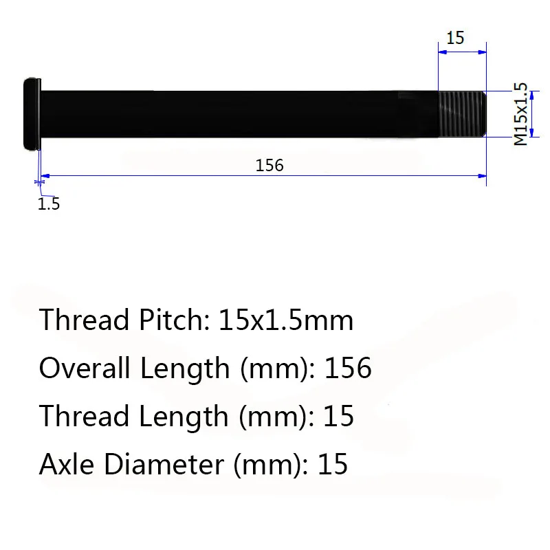 

MTB alloy Maxle Thru axle 15 X 100 mm for Rock Shox front fork quick release mountain bicycle skewer QR 15mm plug in available