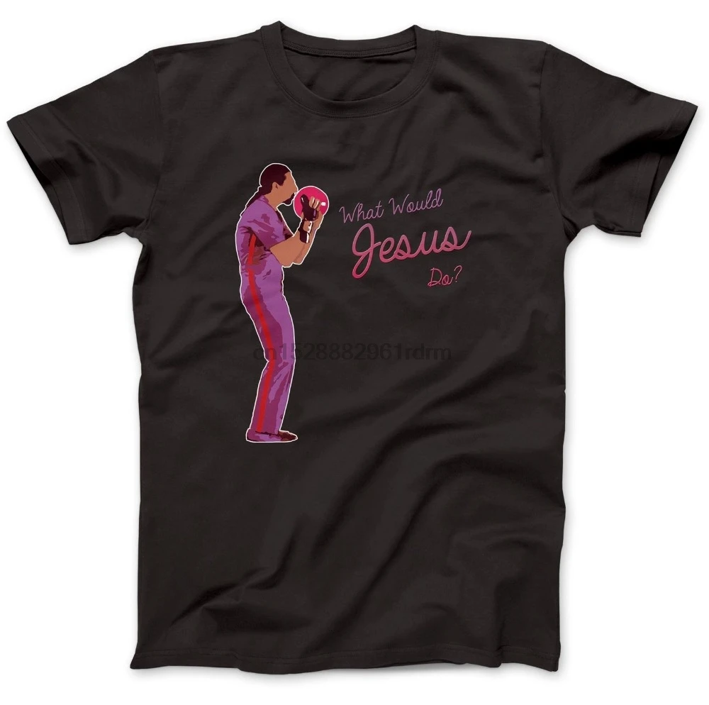 Fashion Funny Tops Tees 2018 What Would Jesus Do T-Shirt 100% Cotton The Dude Lebowski O-Neck Streetwear | Мужская одежда