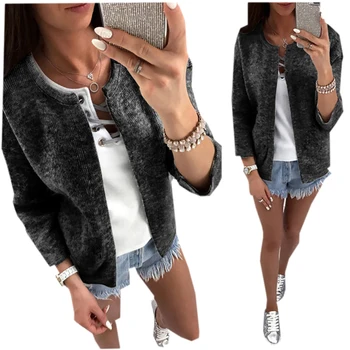 

2017 Fashion Women Ladies Long Sleeve Loose Cardigan Sweater Knitted Outwear Autumn Winter Warm Women Sweater