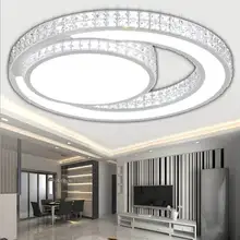 Led acrylic ceiling modern minimalist bedroom lamp creative living room lamps lighting round study Restaurant modern minimalist fashion crystal living room lamp designer luxury atmospheric bedroom study ceiling lamp led lighting fixture