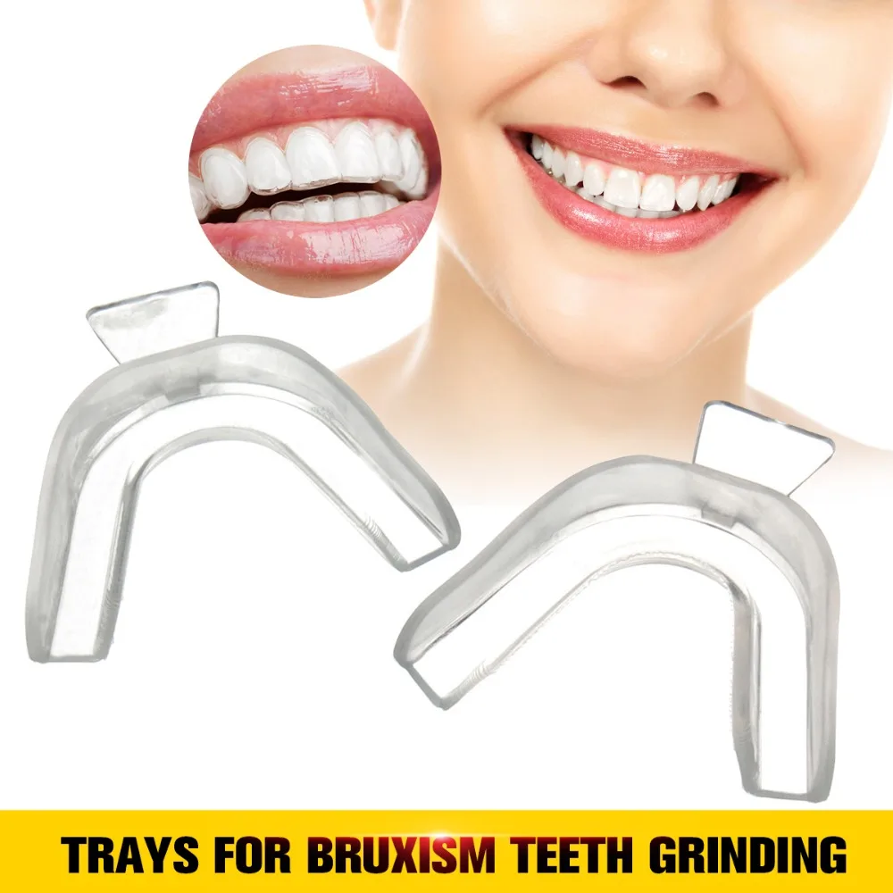 2pcs Mouth Guard Stop Teeth Grinding Anti Snoring Bruxism Transparent Guard Gum Shield Mouth Trays For Bruxism Teeth Grinding 2pcs Mouth Guard Stop Teeth Grinding Anti Snoring Bruxism Transparent Guard Gum Shield Mouth Trays For Bruxism Teeth Grinding