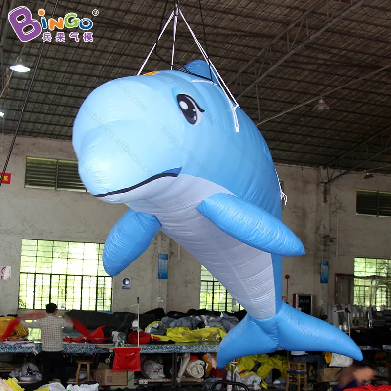 4 м/13ft. Длинные надувной дельфин модель шар для подвешивания океан тему украшения событие