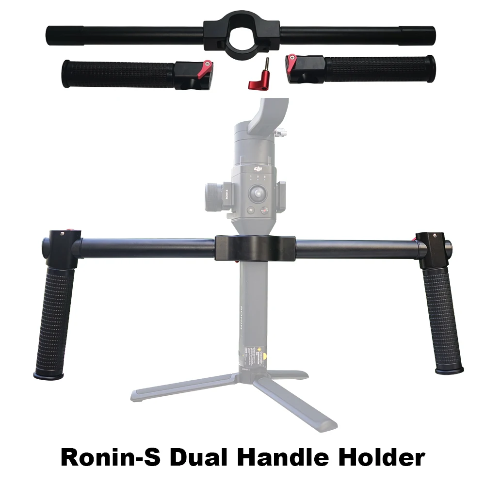 

Extended Dual Handle Holder for DJI Ronin-S Handheld Gimbal Grip Bracket Camera Stabilizer Stable Mount Protector Accessories