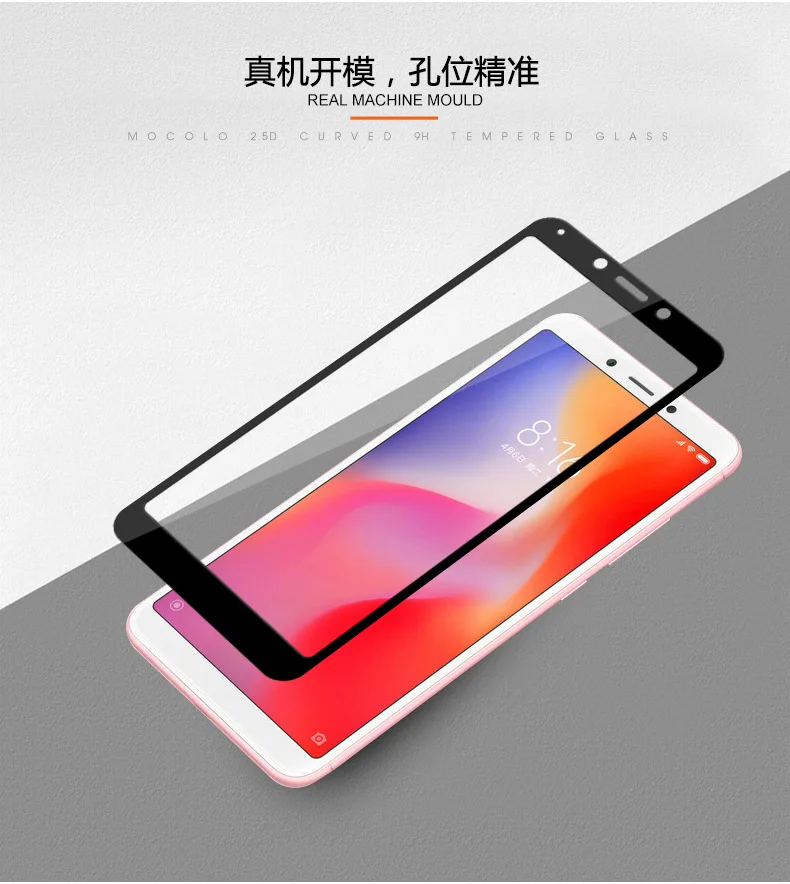 3D закаленное стекло для Xiaomi Redmi 6 полное покрытие 9H защитная пленка Взрывозащищенная Защита экрана для Redmi 6A