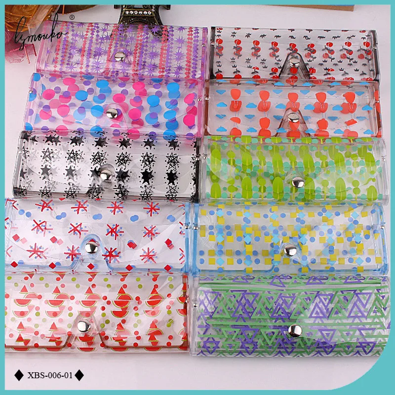 

Lymouko New Design Colorful Decorative Pattern Portable Plastic Sunglasses Pouch for Women Eyewear Container Glasses Bag