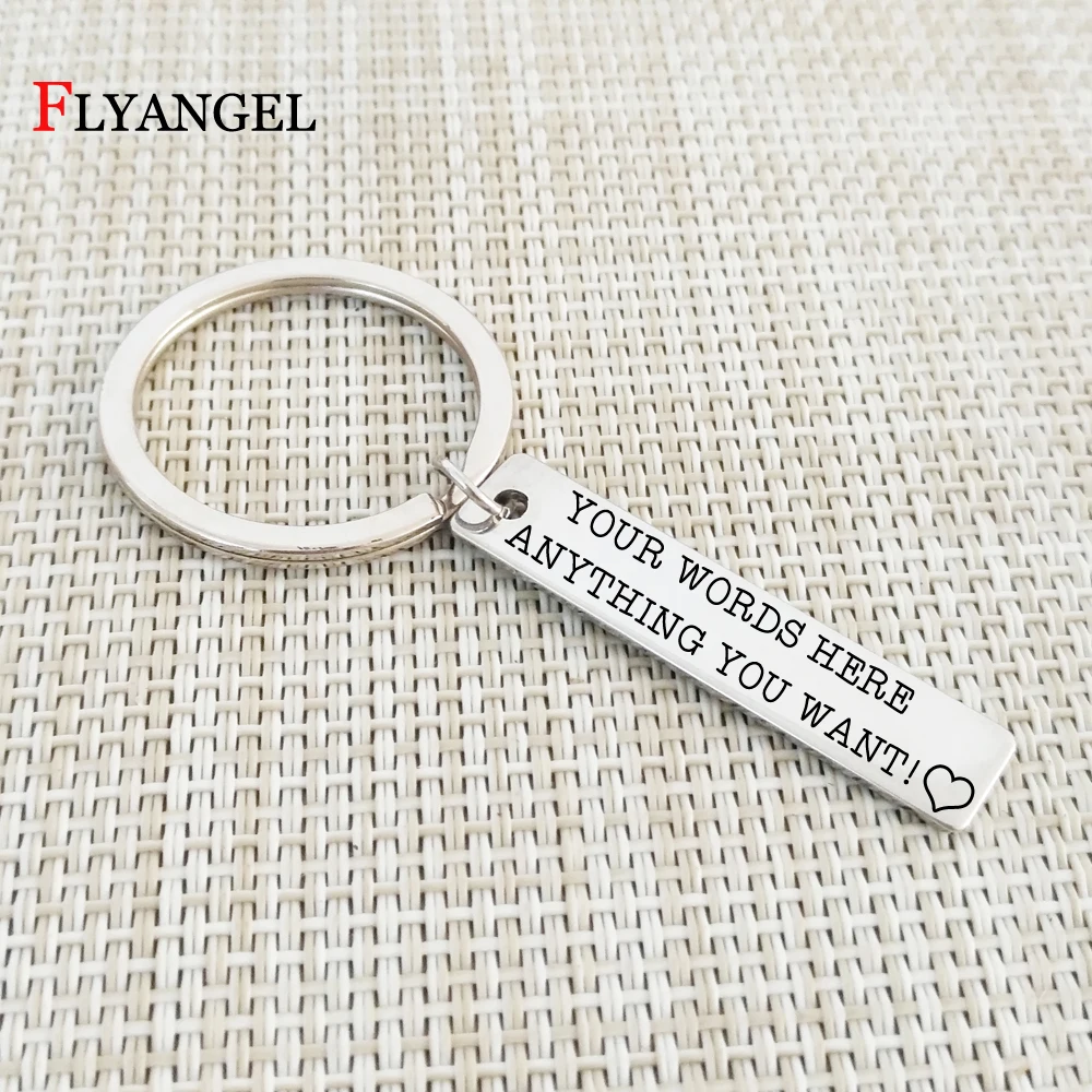 

Fashion Customized Letters Words Phrase Charms Keychains Women Men Couples Trinkets Car Bag Key Chain Key Ring Gifts Jewelry