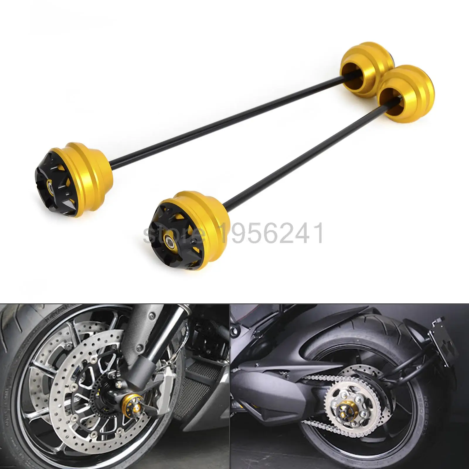 

Frond & Rear Axle Sliders/ Swingarm Sliders for DUCATI Panigale 1199 2013-2015 Diavel 2011-2016 Superbike 1299 Panigale S 2015