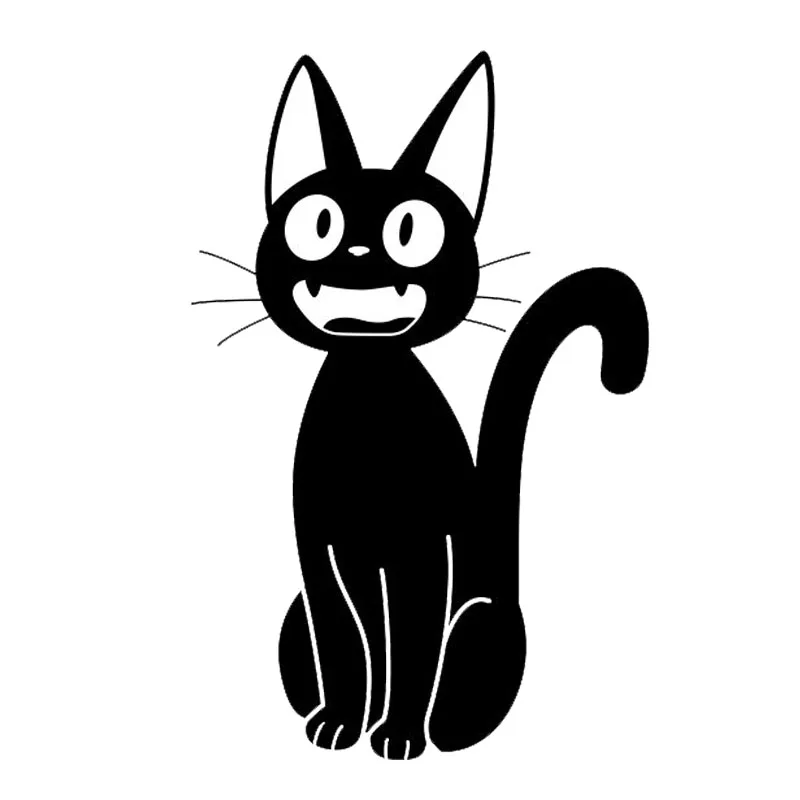 Прикольные оконные стеклянные декоративные наклейки Jiji Cat 8 7*13 4 см креативная