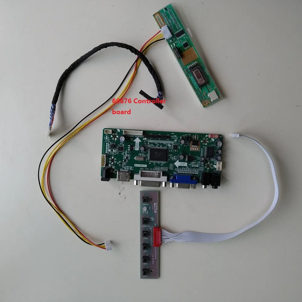 

For B154EW08 HDMI Controller board LCD DIY 1280X800 display DVI VGA LVDS M.NT68676 AUO Panel Screen 15.4" Driver kit