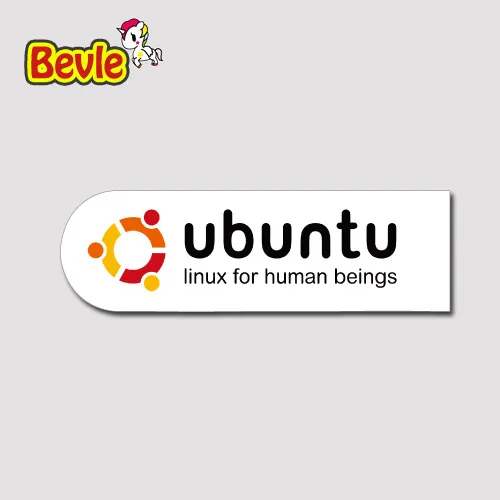 

Bevle 1803 Ubuntu Linux Sign Fashion Stickers Bomb Geezer Notebook Waterproof Tide 3M Sticker Fashion Skateboard Car Graffiti