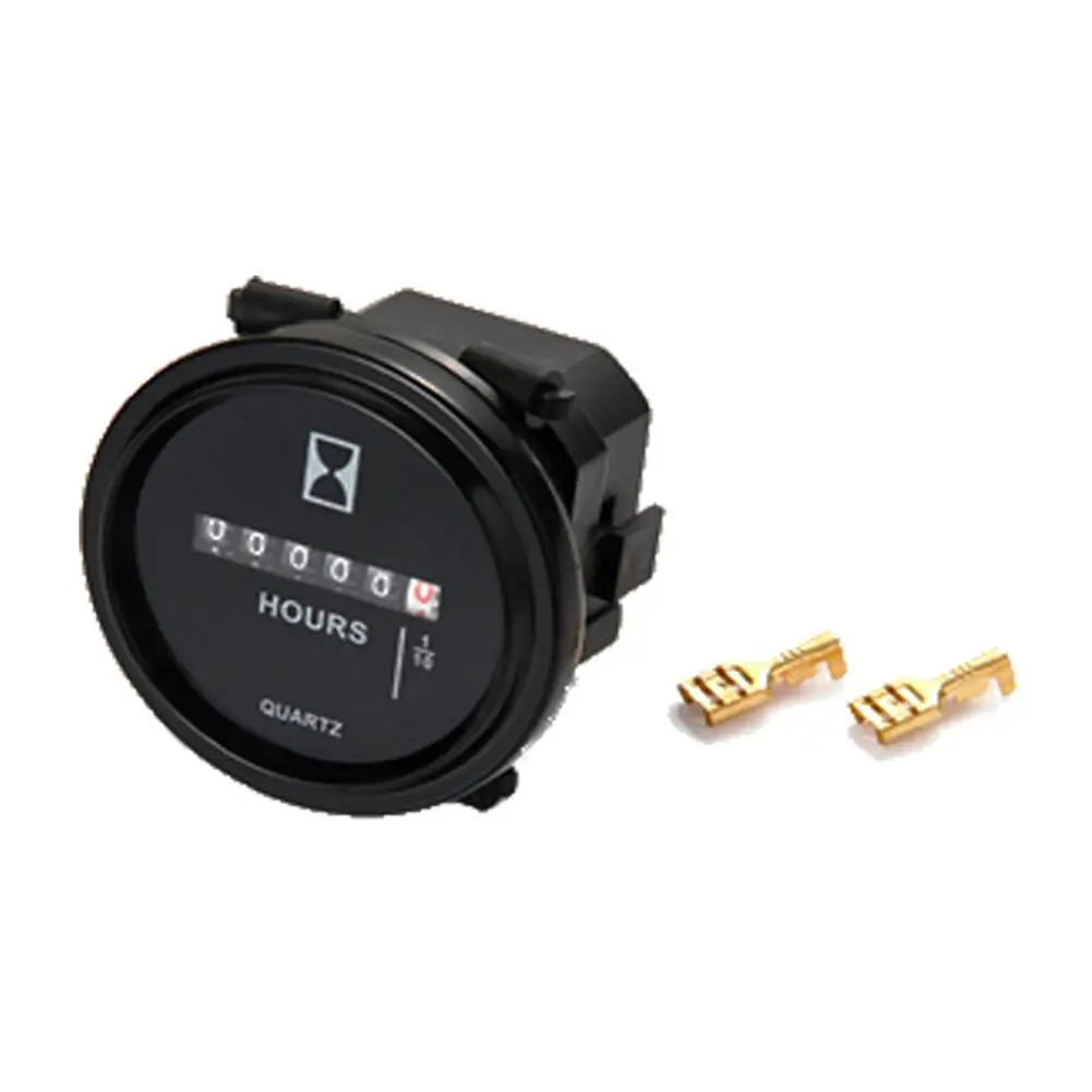 

Mechanical Quartz Hour Meter Round Generator Engineering Vehicle Timer Low Power Dustproof And Dampproof