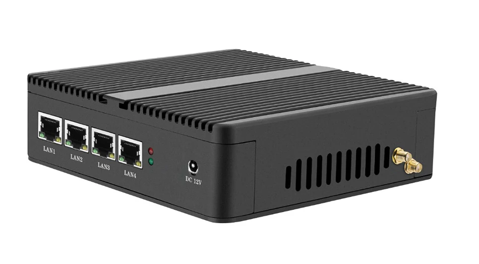 Без вентилятора мини-ПК Celeron J1900 N2806 Промышленные ПК 4 * Gagabit Ethernet LAN Windows 7 мини-компьютер маршрутизатор брандмауэра hdmi vga wifi