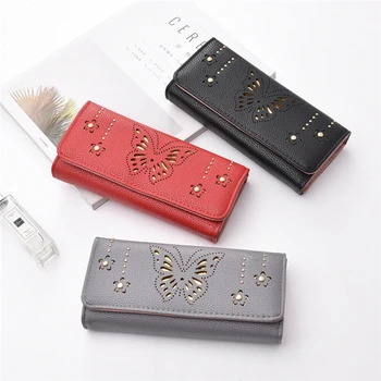 

Womens Ladies Fashion PU Leather Clutch Wallet Elegant Long Card Holder Case Purse High Quality Handbag Money Bag